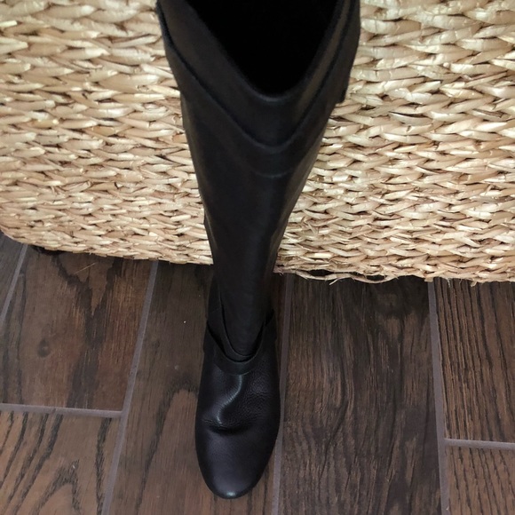 Aldo Tall leather wedge boots - Picture 4 of 5